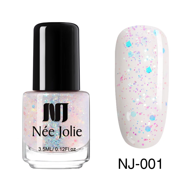46684 - NJ-01 NEE JOLIE 3,5 мл температурный меняющий цвет термальный лак для ногтей блестящий эффект Быстросохнущий маникюрный лак градиентный лак для ногтей - Цвет: 46684 - NJ-01