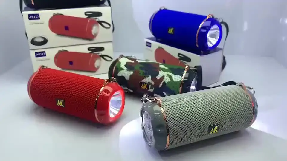 AK117 светодиодный светильник-вспышка Bluetooth Портативная Беспроводная колонка Boombox громкий динамик Xtreme FM радио TF карта USB музыка