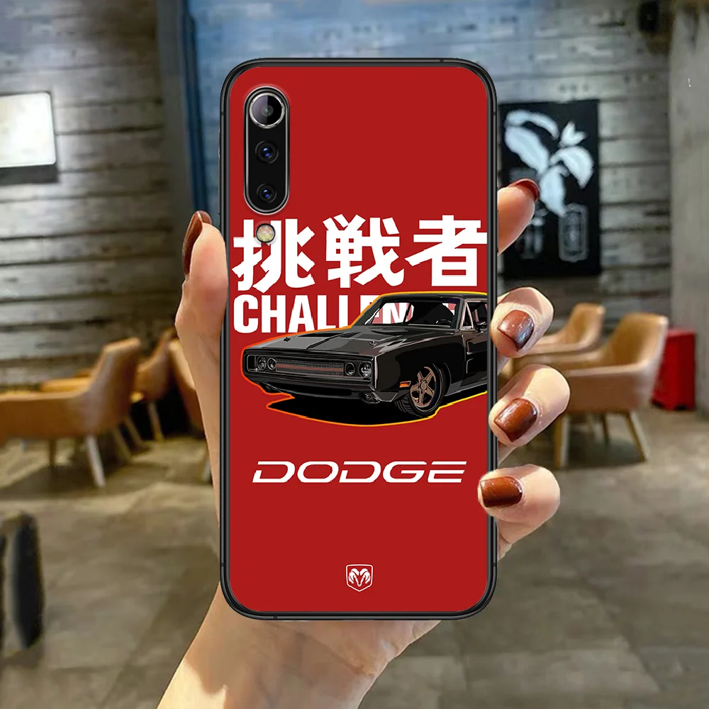 

Logo Sport Car Brand Dodge Phone Case Cover For Xiaomi Redmi Note K 4 5 6 7 8 9 10 20 30 3 A X Pro Ultra black Waterproof Luxury