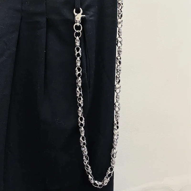 Рок день instagram крутая металлическая цепочка в стиле ретро с черепом для мужчин и