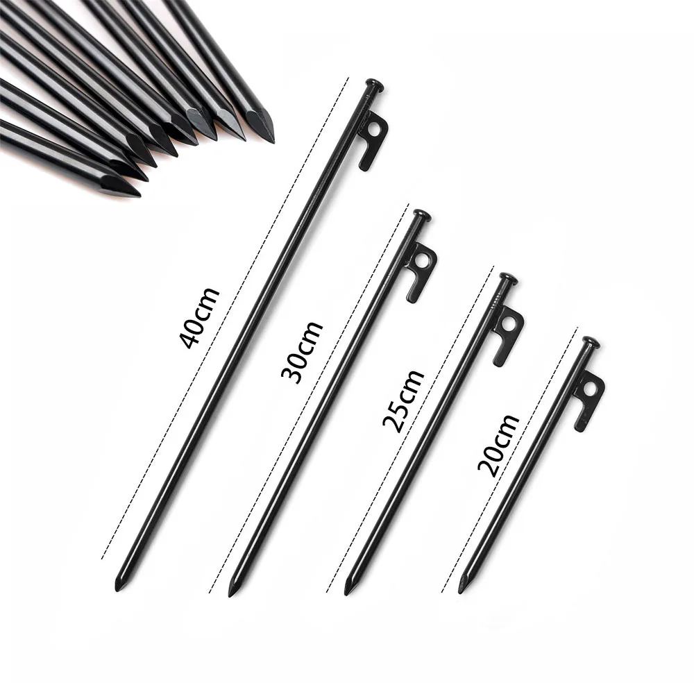 

Outdoor Camping High Strength Titanium Alloy Tent Pegs Stakes Nails Hard Snow Floor 20 25 30 40 cm Awning Canopy Tarp Stakes Peg