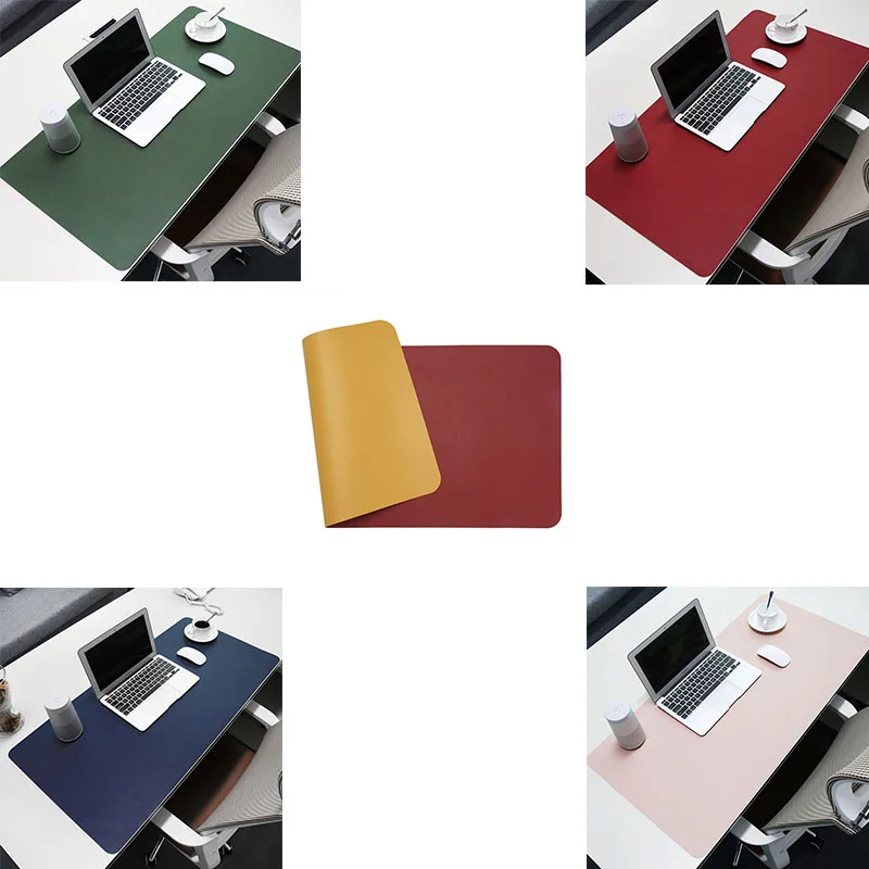 Клавиатура Мышь накладка из искусственной кожи стол коврик двойного назначения