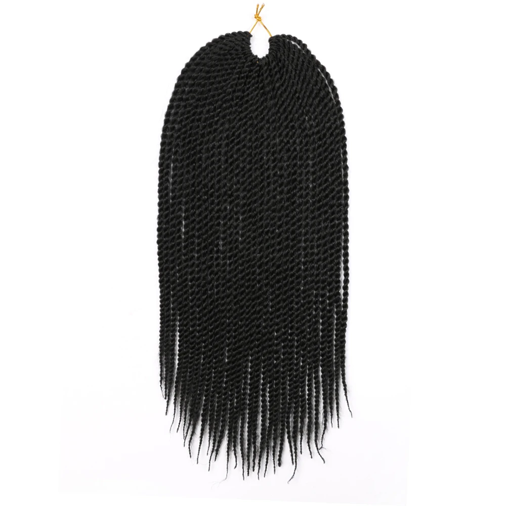 DAIRESS 14 &quot18" Сенегальские скрученные волосы на крючках 30 корней вязанные