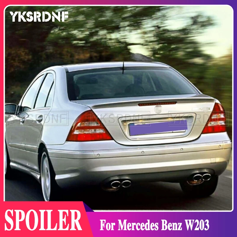 

W203 Carbon Fiber/FRP Rear Wing Lip Spoiler for Mercedes-Benz C-class W203 C180 C200 C260 C320 2001 2002 2003 2004 2005 2006