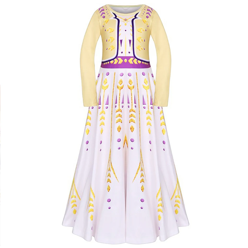 Платье для девочек MUABABY Эльза нарядный костюм детское платье Анны новые платья