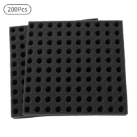 200pcs square sponge planting tool small hole soilless cultivation trays hydroponic plant for seedling gardening nursery trays