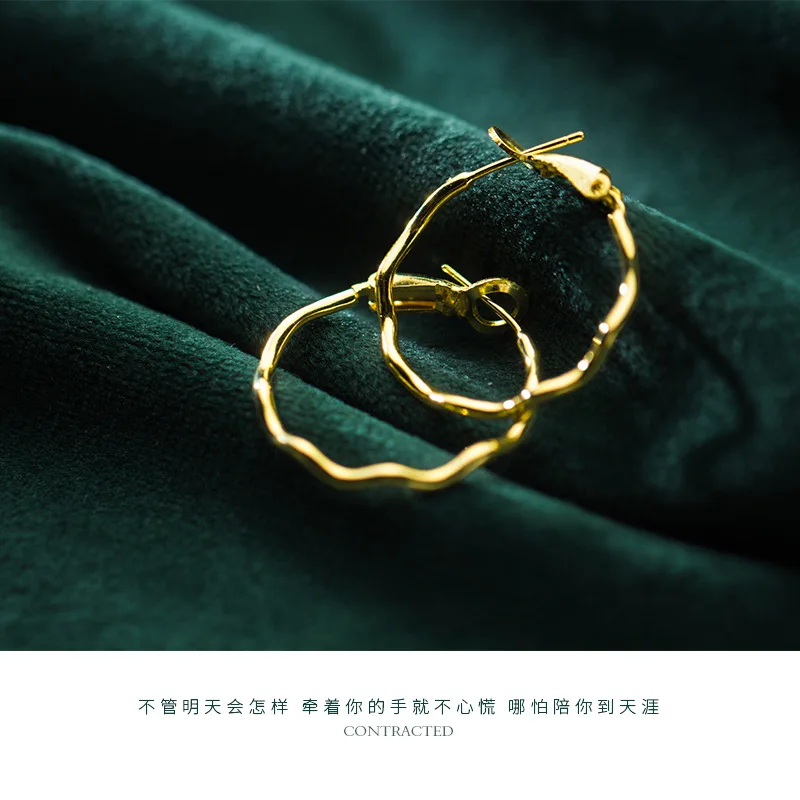 Женские серьги-кольца Trusta круглые серьги из стерлингового серебра 925 пробы с