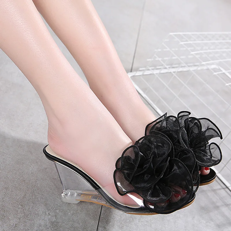 Женские модные сандалии с леопардовым принтом LAND 2020 пикантные прозрачные