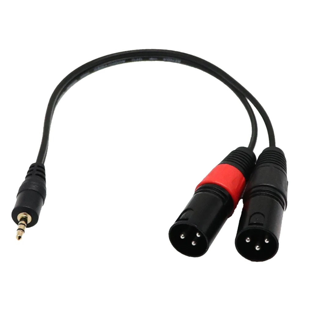 1Ft 1/8 Ɖ 5 мм штекер стерео TRS аудио к двойному 2 3pin XLR Мужской кабель провода
