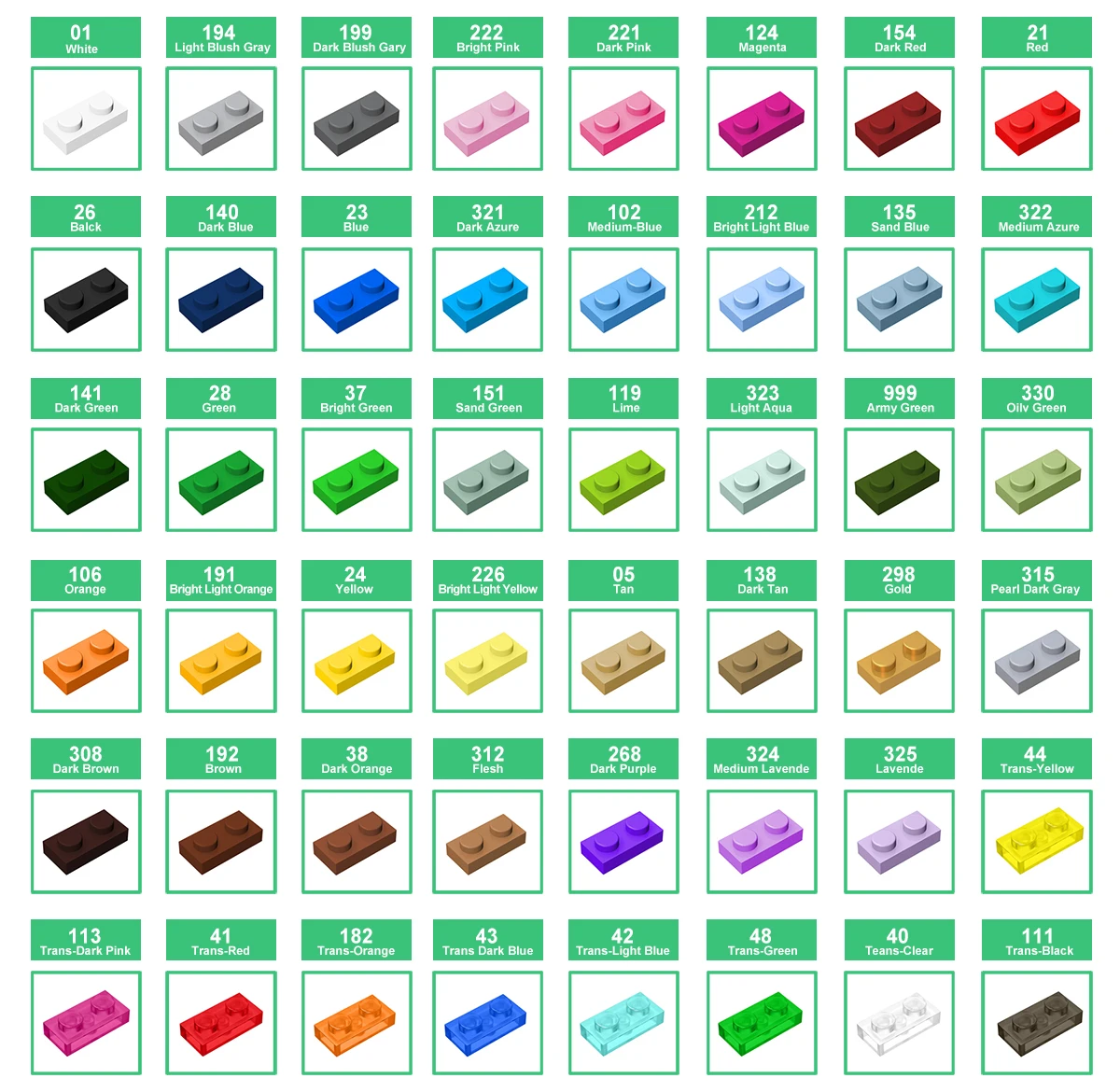 1 шт. Детский конструктор MOC 18895 7 5x2 7x4 4 |