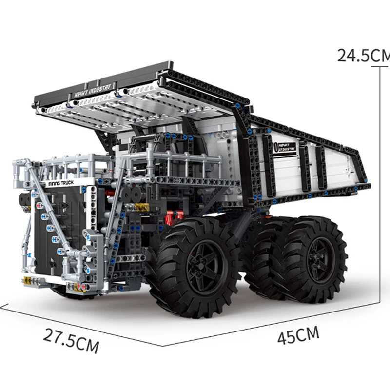 

2044 Pcs Bricks MOC RC Mine Truck Engineering Vehicle Car Technic Building Blocks Boy Birthday Gift Kids Remote Control Toy