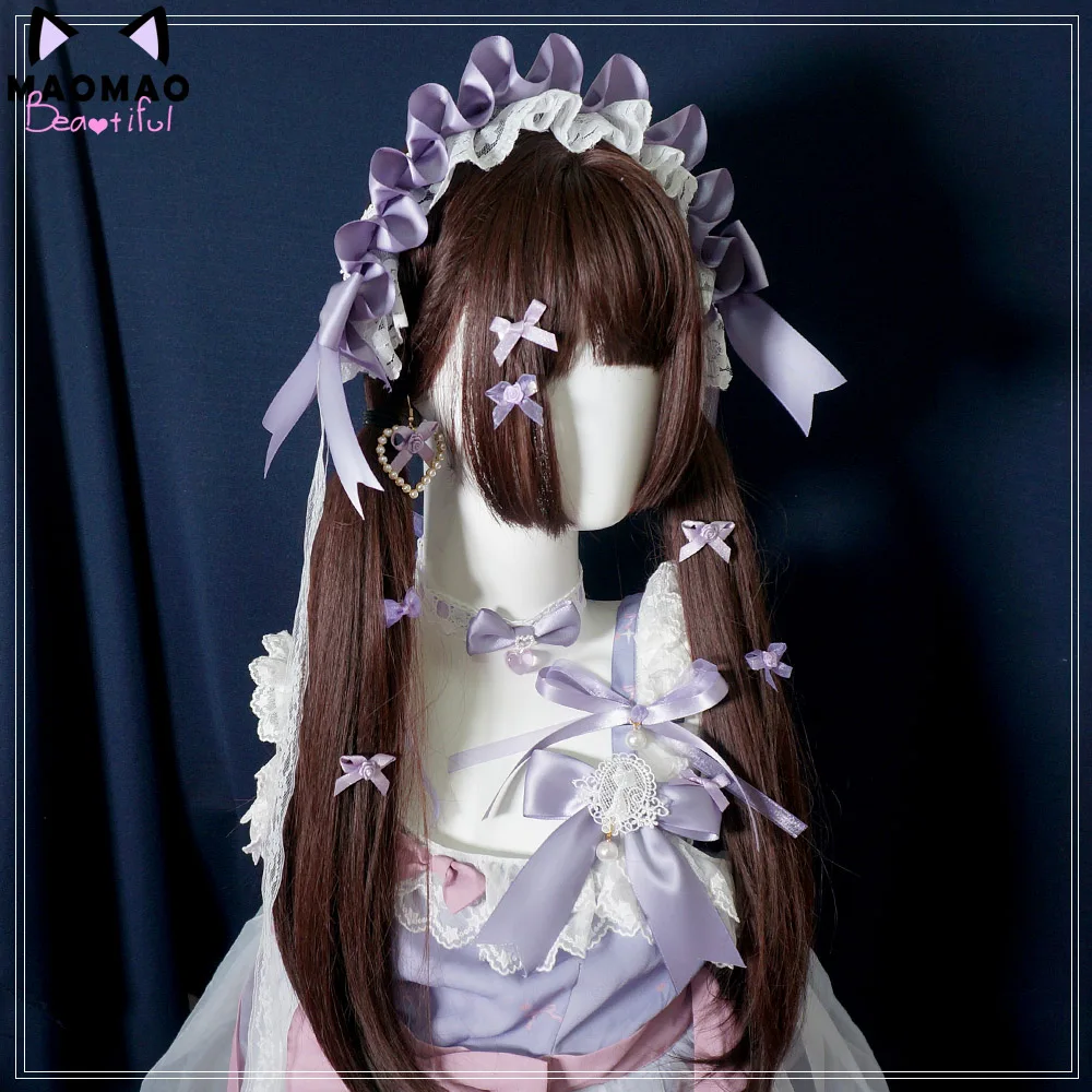 Японский милый бантик мягкий сестра Фиолетовый кот и любовное письмо повязка на