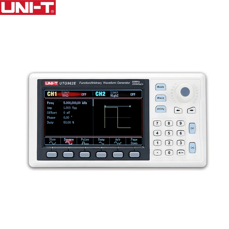Uni-T UTG932E UTG962E функциональный одноканальный генератор 30 МГц 60 двухканальный