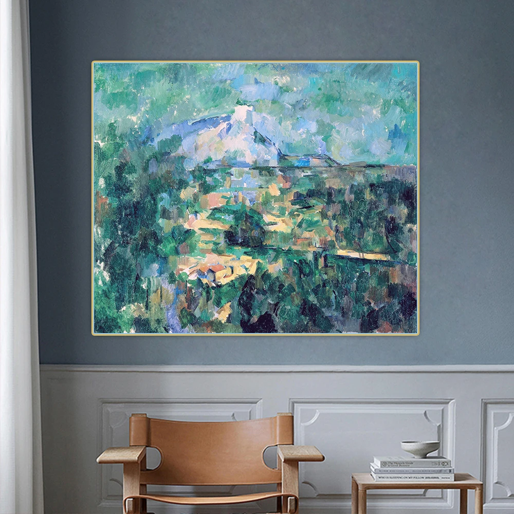 

Citon Paul Cezanneã€ŠMount Sainteã€‹Canvas Art Oil Painting Artwork Poster Picture The Wall Background Decorations Home Decor