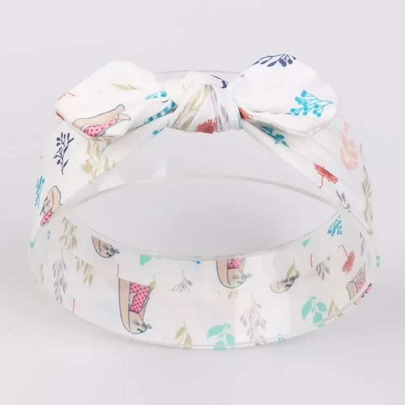 Милые эластичные повязки для волос с бантом Детские на голову кроличьими ушами