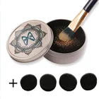 Щетка для макияжа, набор для сухой чистки с губкой