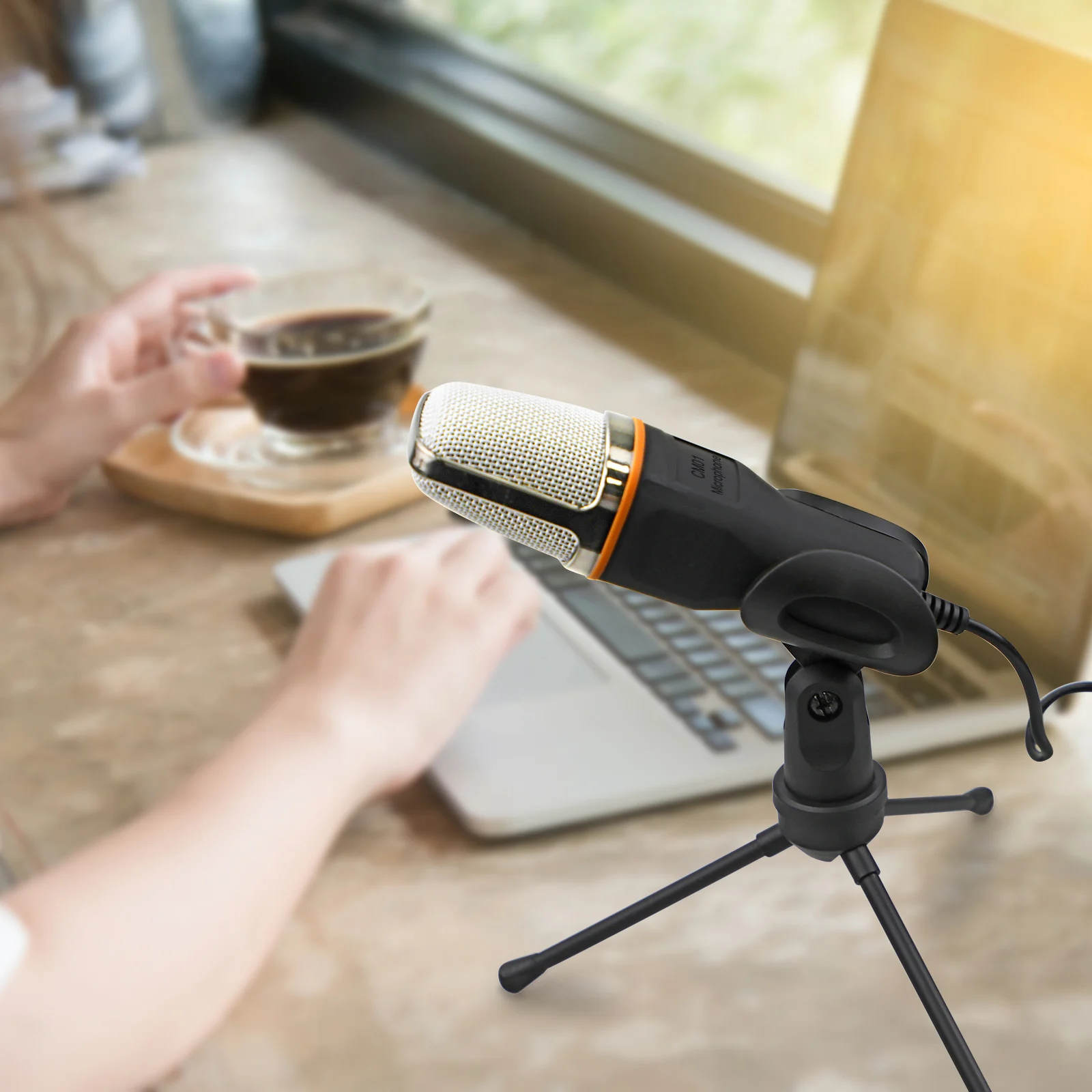 Настольный микрофон с подставкой и штекером 3 5 мм | Электроника