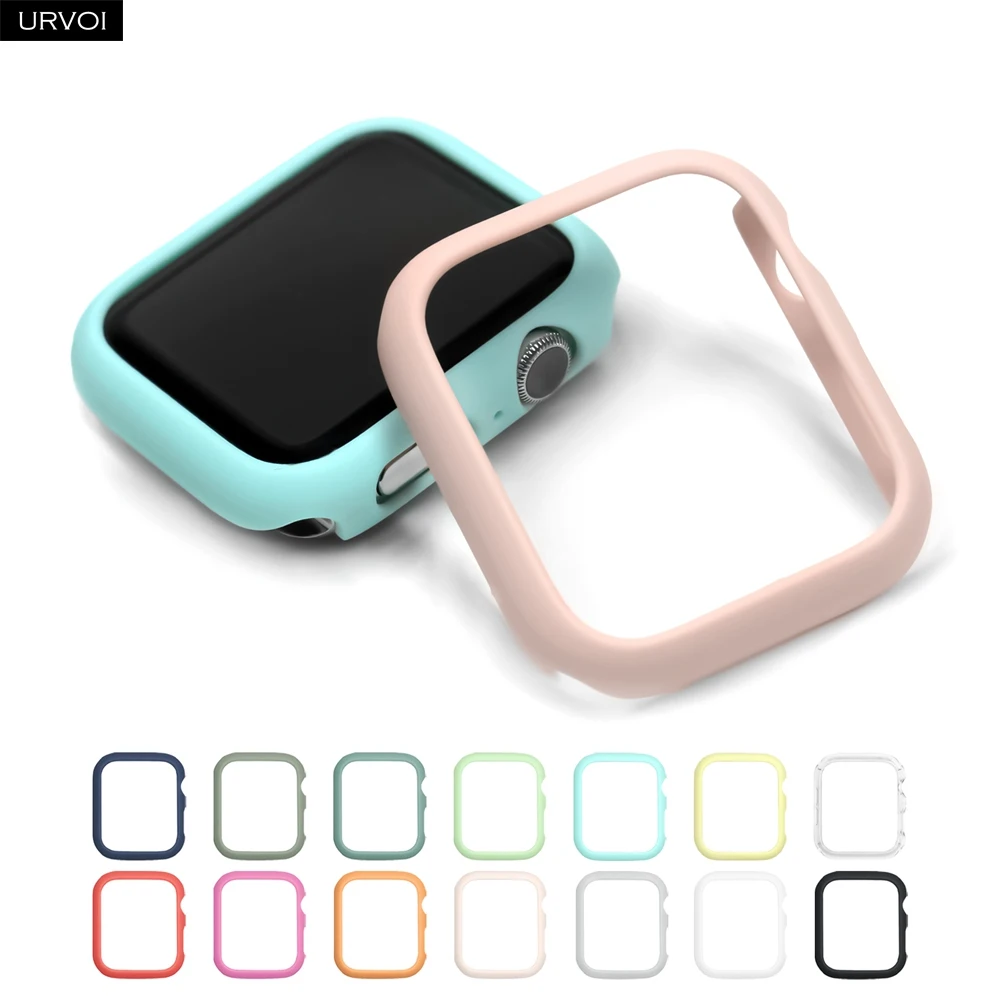 Чехол URVOI для apple watch series 6 SE 5 4 3 2 1 футляр протектор iWatch ультратонкая облегающая