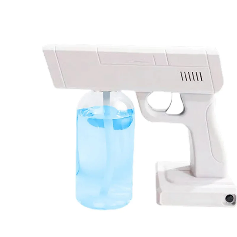 

Wireless Nano Atomization Fogger Machine Blue Light Nanos Steam Electric Spray Guns USB Disinfection Gun Household 500ML