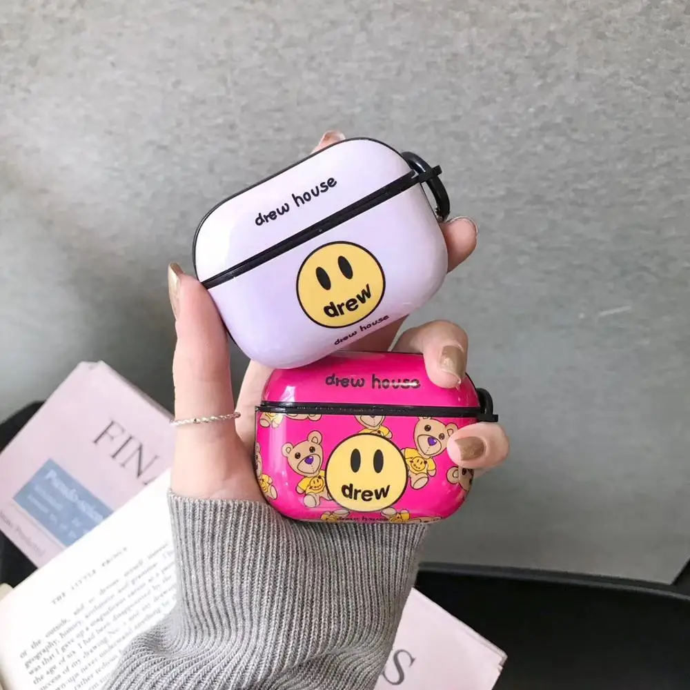 Силиконовый чехол для гарнитуры bluetooth Justin Bieber drew house с граффити airpods 1 2