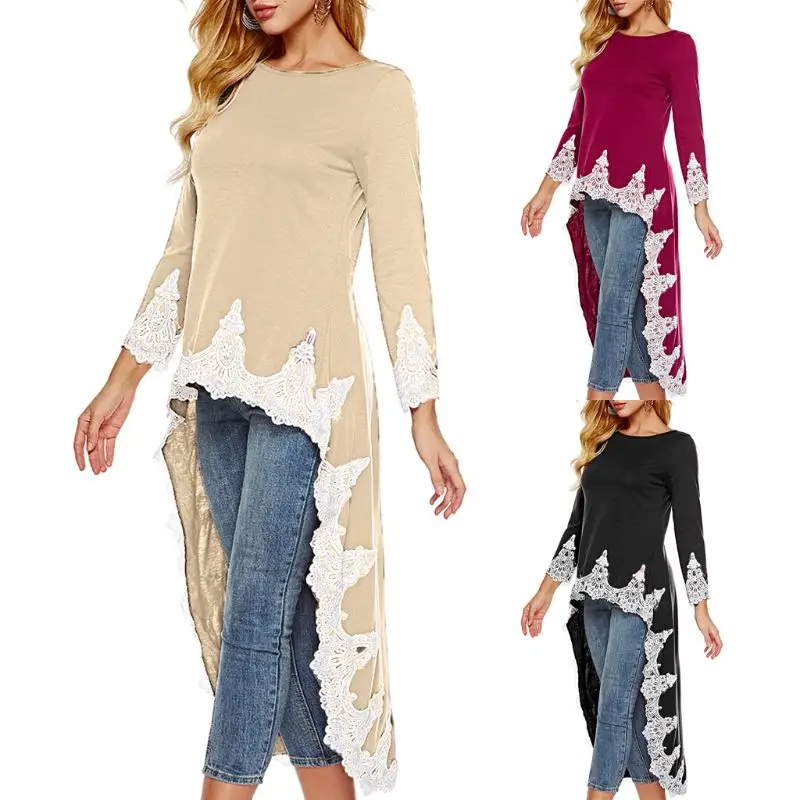 Женское Повседневное платье-рубашка с длинным рукавом Вышитое цветочное