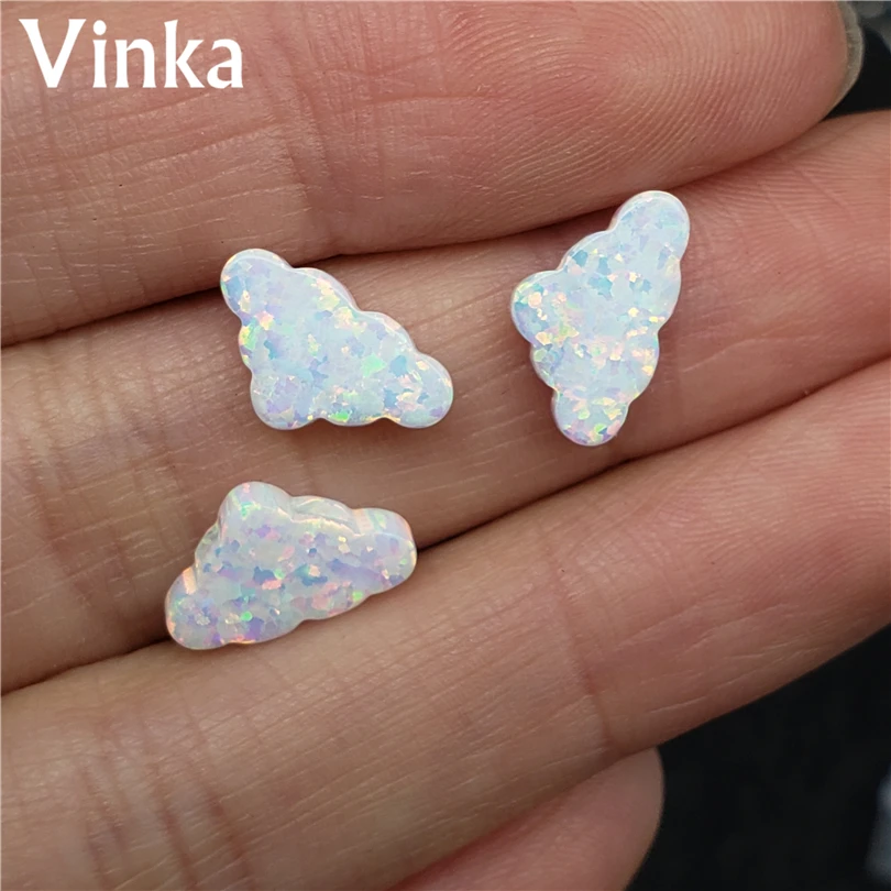 50 шт./лот 7.3x12мм модный Уникальный полый опал синтетический огненный для