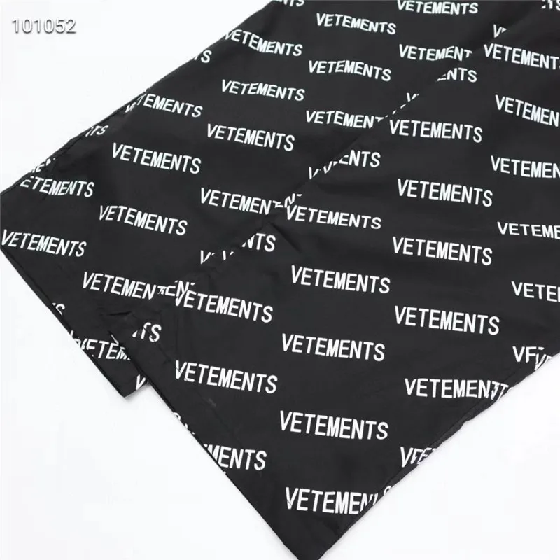 

Full Logo Vetements Pants Men Women High Quality Streetwear Vetements Straight Pants Fabric VTM Trousers