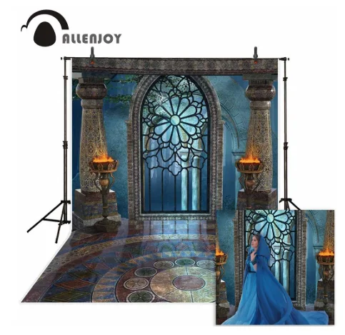 Фотофон Allenjoy для студийной фотосъемки фантазия Хэллоуин волшебное окно огонь