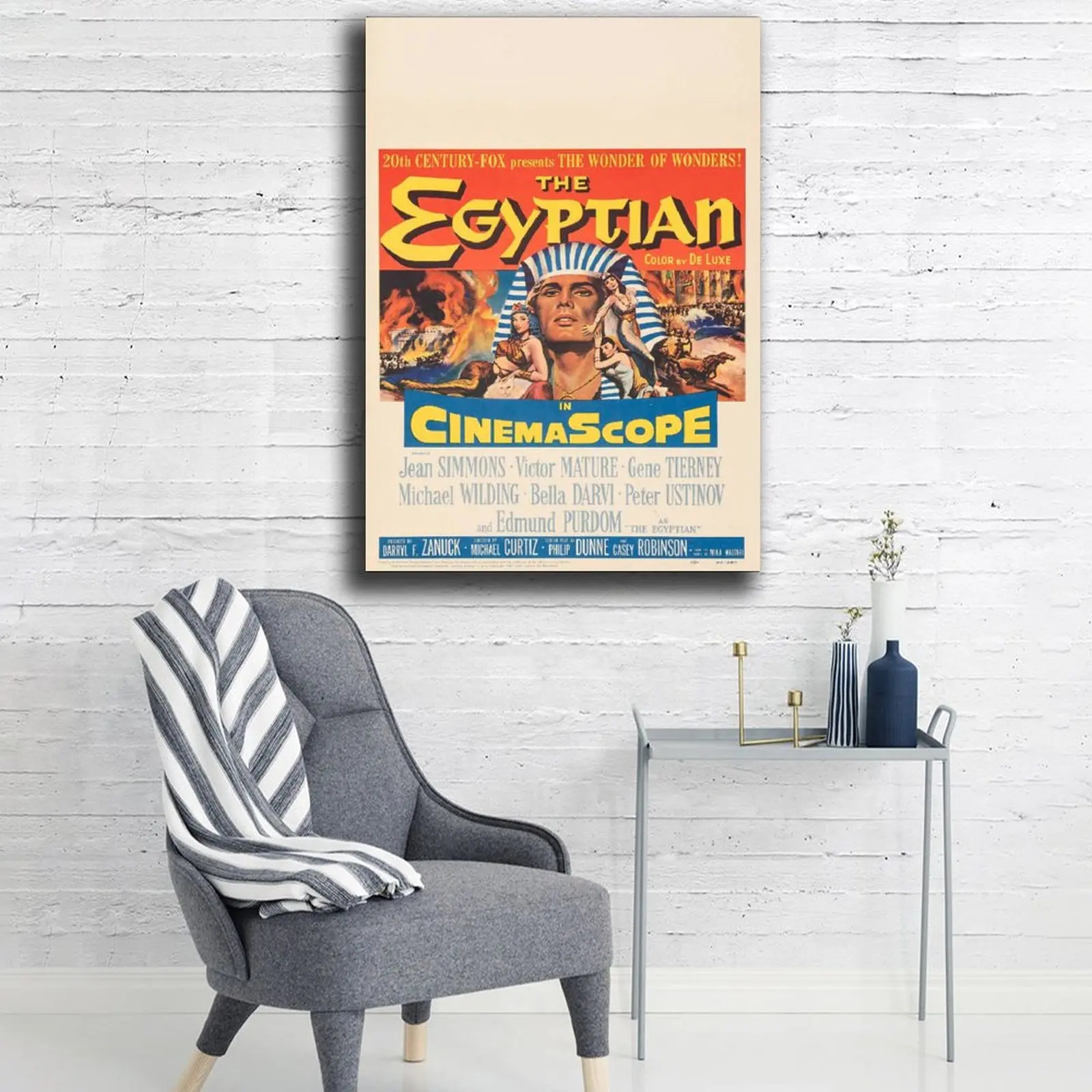 Настенный художественный плакат на египетском холсте современные декоративные