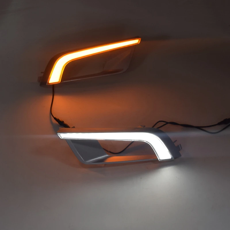 

DRL Daytime Running Lights Lamp Fog Lights Turn Signal Light for Ford Ranger Wildtrak T6 MK2 2016-2018