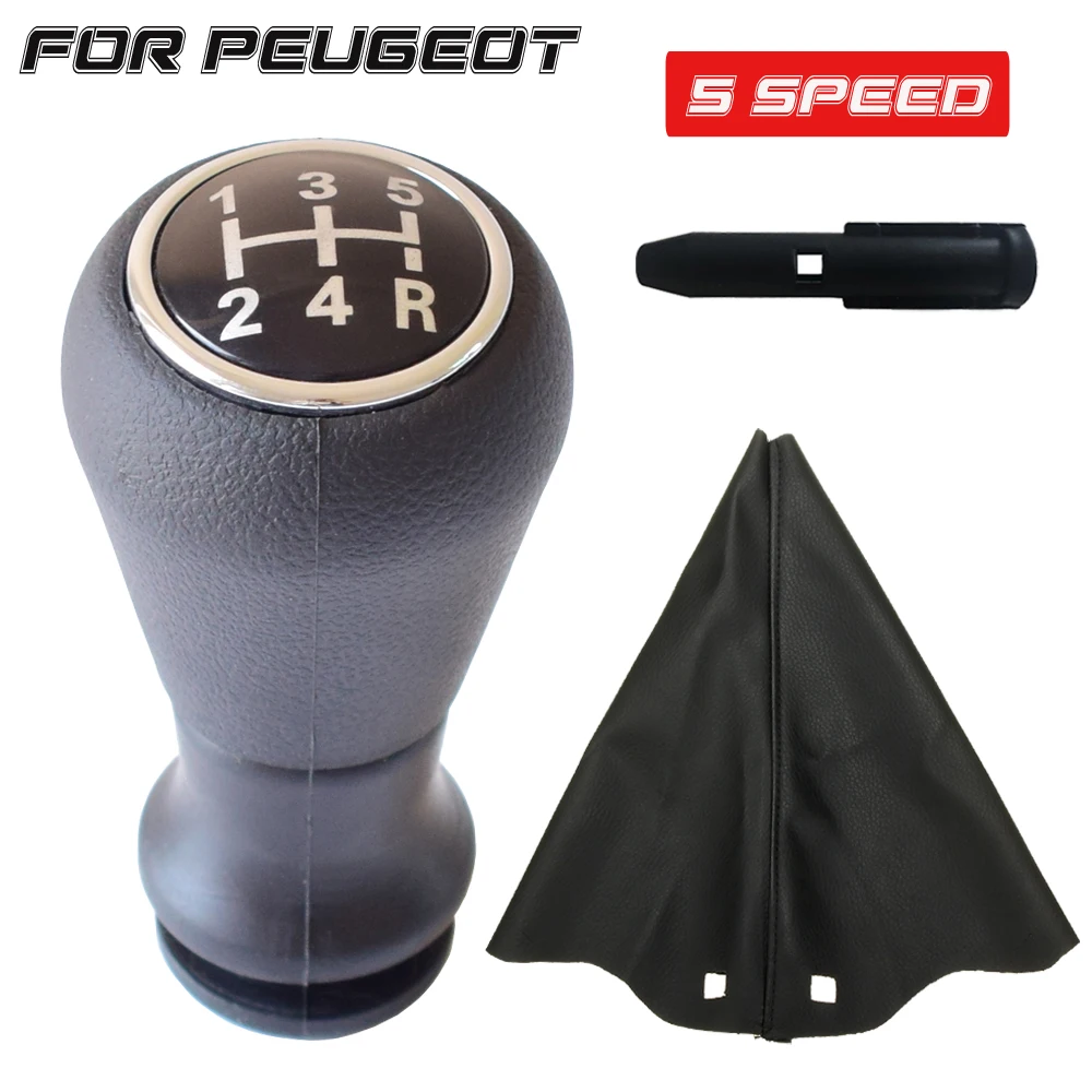 5 Speed MT Gear Shift Knob Chrome For Peugeot 307 206 207 308 2008 5008 for Citroen C2 C3 C4 Sega Triumph Senna Elysee Picasso | Автомобили