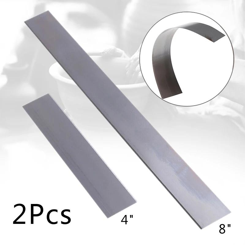 2шт 4 &quot/8&quot DIY Резак для глины из нержавеющей стали лезвия гибкий резак