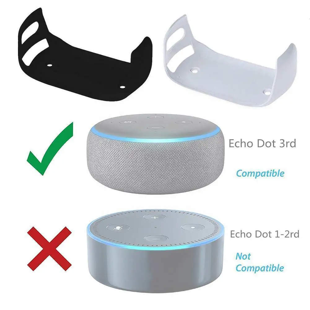 

Wall Mounted Speaker Holder for Echo Dot 3 Third Generation Smart Audio Stand Holding Bracket S2G4