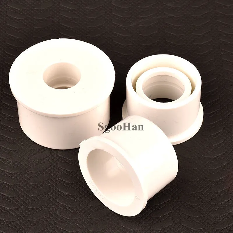 

1~5 Pcs 20mm 25mm 32mm 40mm 50mm 63mm 75mm White PVC Bushing Reducer Union Pipe Fitting Garden Irrigation Water Pipe Connectors