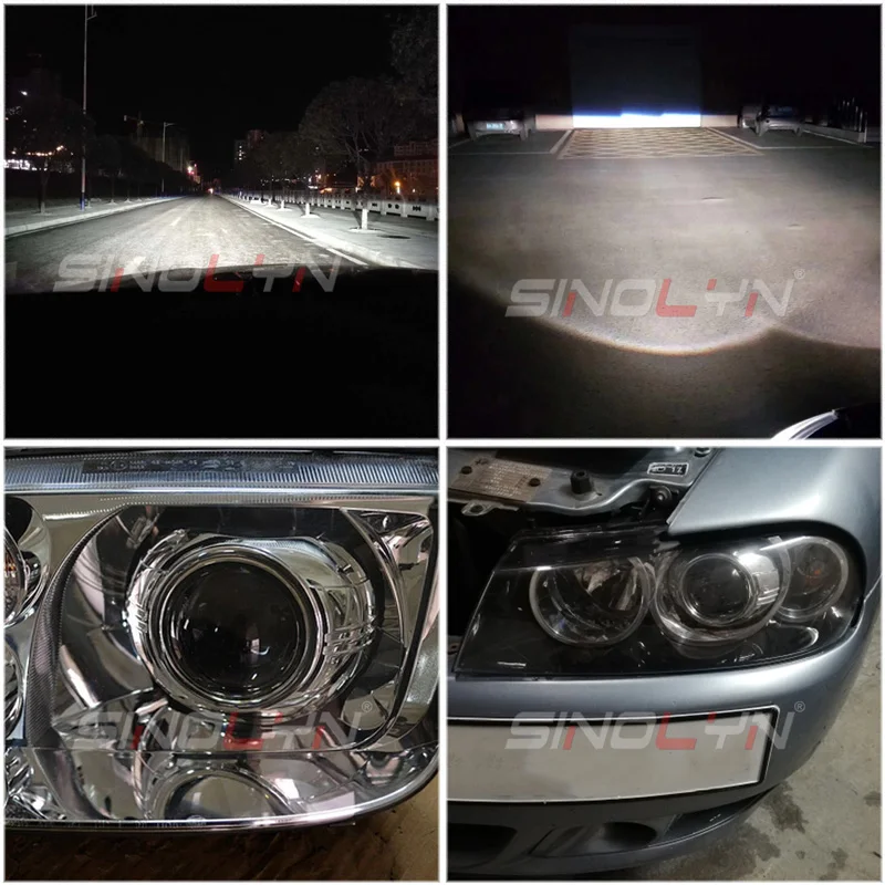 SINOLYN 3,0 ''Q5 H7 D2S HID ксенон/Галоген/светодиодный биксеноновый объектив проектора LHD RHD для стайлинга автомобилей налобный фонарь