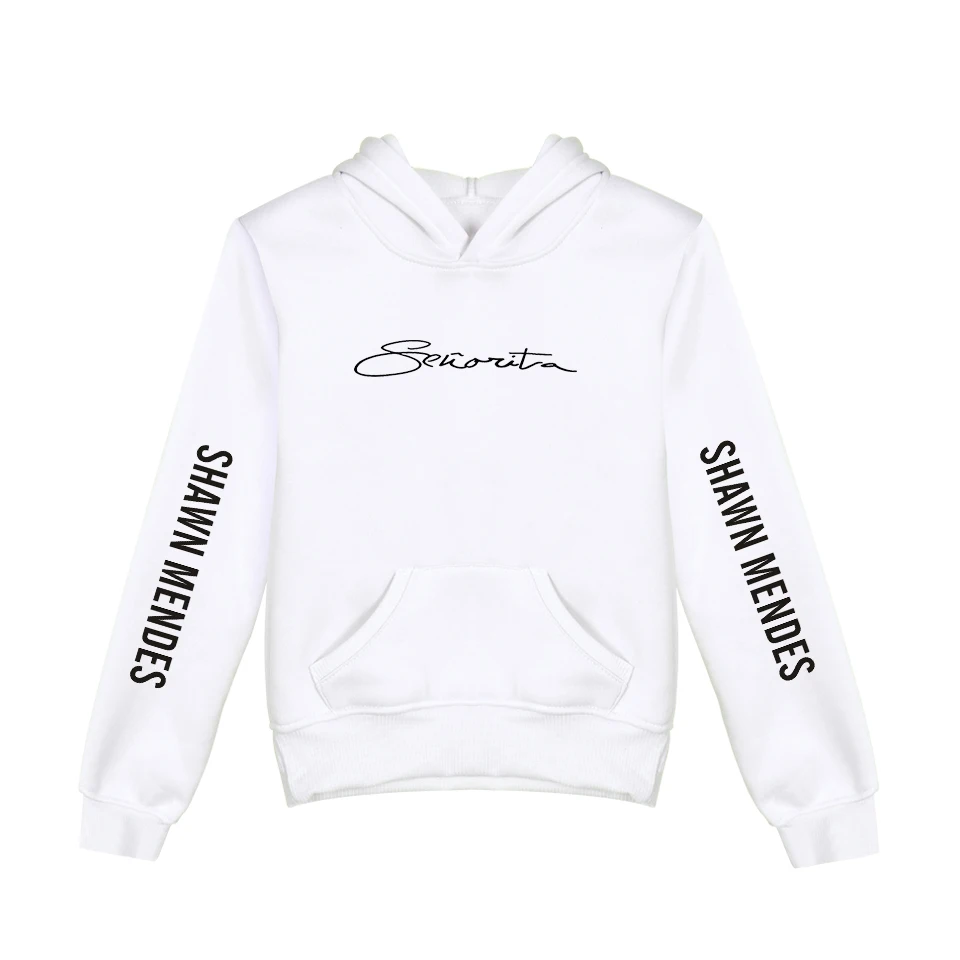 Модные детские толстовки с капюшоном Shawn Mendes худи принтом для мальчиков и девочек