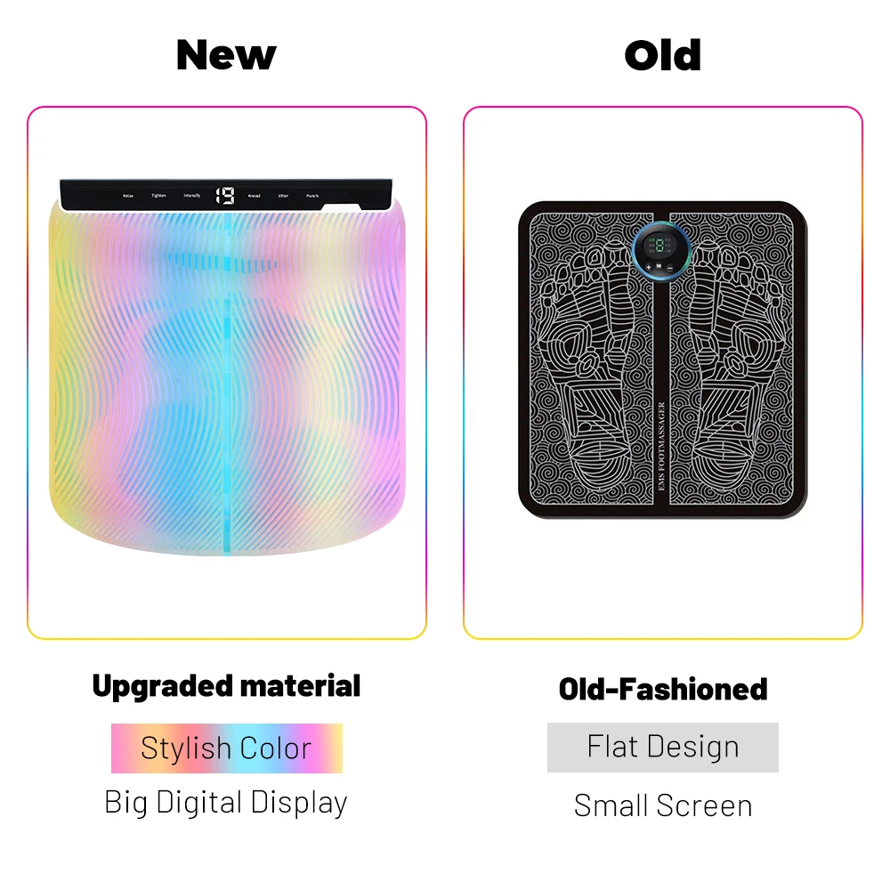 Массажера для ног с подогревом Беспроводной прогулочная Массажный коврик мышц