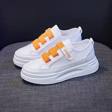 Malha pequena branco sapatos femininos seção fina 2021 verão novo estilo velcro sapatos femininos ins maré sapatos all match fundo grosso (1)