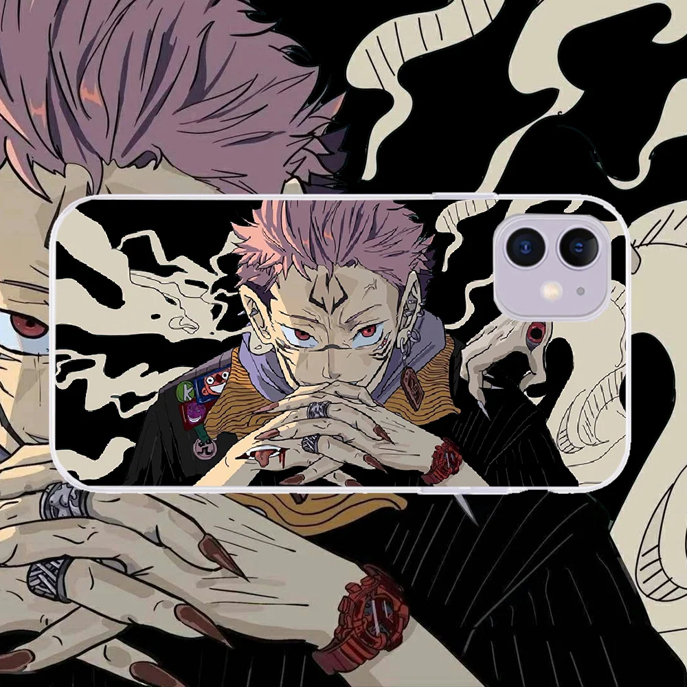 

Jujutsu Kaisen Itadori Yuji Ryomen Sukuna Phone Case For Xiaomi Mi Max Note 3 A2 A3 8 9 9T 10 Lite Pro Ultra transparent luxury
