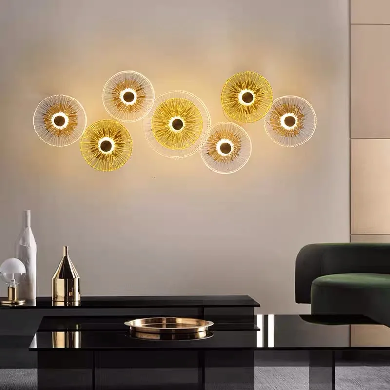 Современный светильник класса люкс фоновое настенное украшение для спальни