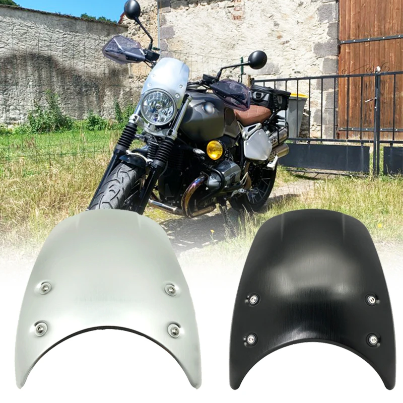 

R NINE T Windshield Aluminum Wind Deflector Windscreen Fits For BMW RNINET R9T Racer Pure Urban scrambler 2014-2020 Motorcycle