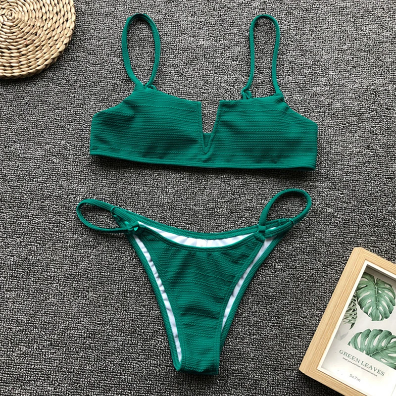 

Женский комплект бикини, сексуальный купальник с открытыми плечами, женское бикини для плавания, сексуальный женский комплект из двух пред...