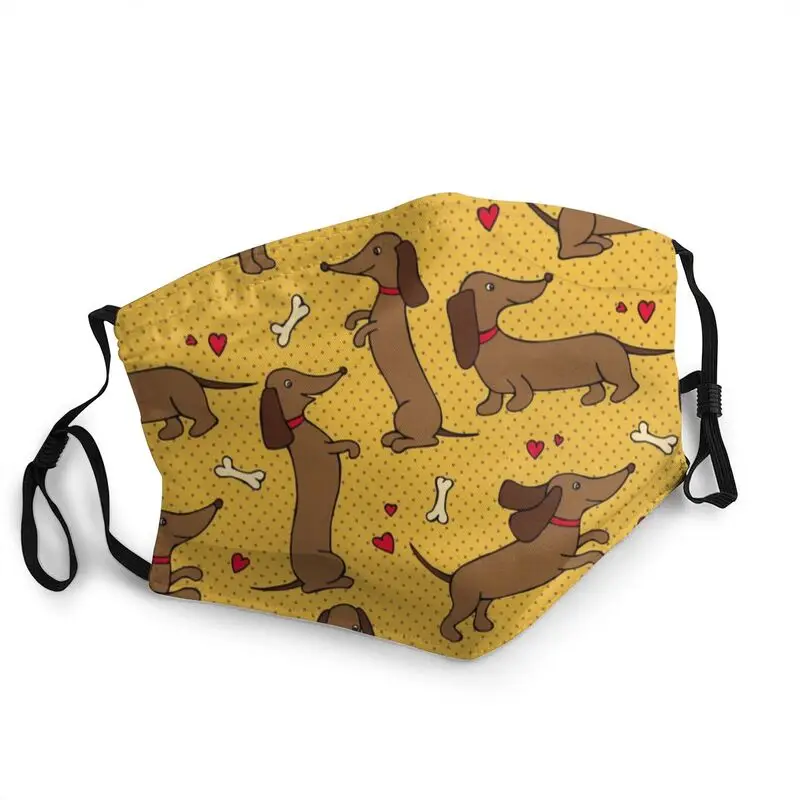 

Washable Dachshund Mask for Face Wiener Badger Sausage Dog Anti Haze Dust Protection Mask Respirator Muffle