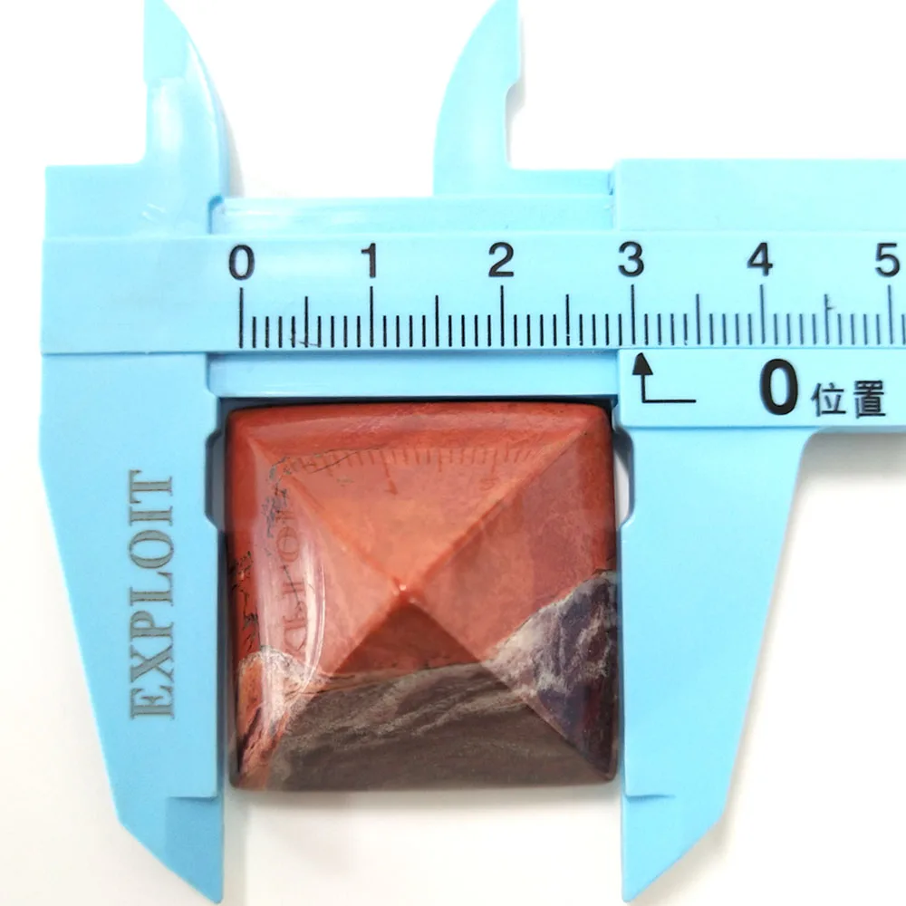 30 мм целебные рейки натуральный красный яшма камень пирамида из кристалла кварца