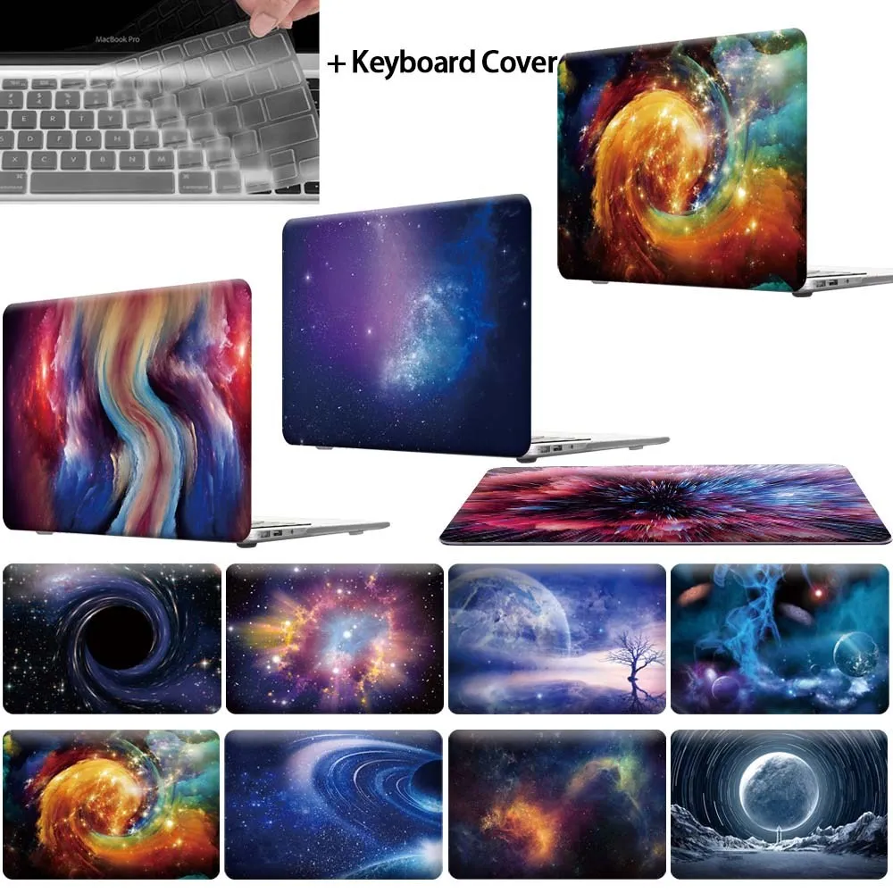 Чехол для Apple MacBook Air Pro Retina 11 12 13 15 16 сенсорная панель со звездой Космический корпус