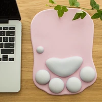 high quality cute cat paw mouse pad nonslip silicone mice mat pc computer wrist rest support