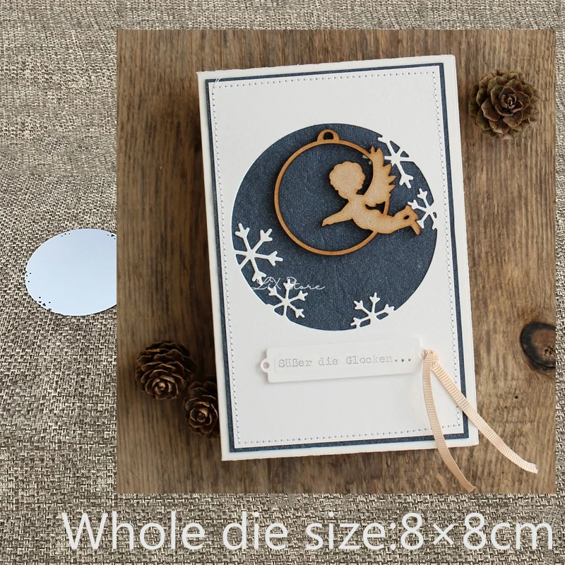 XLDesign ремесло металла высечки трафарет снежинка круглое украшение бумажная