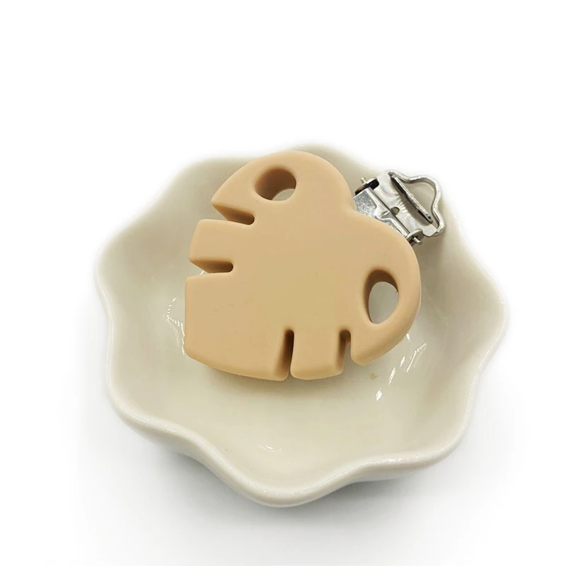 5 шт. силиконовый Прорезыватель для зубов зажимы типа сделай сам листьев Детские