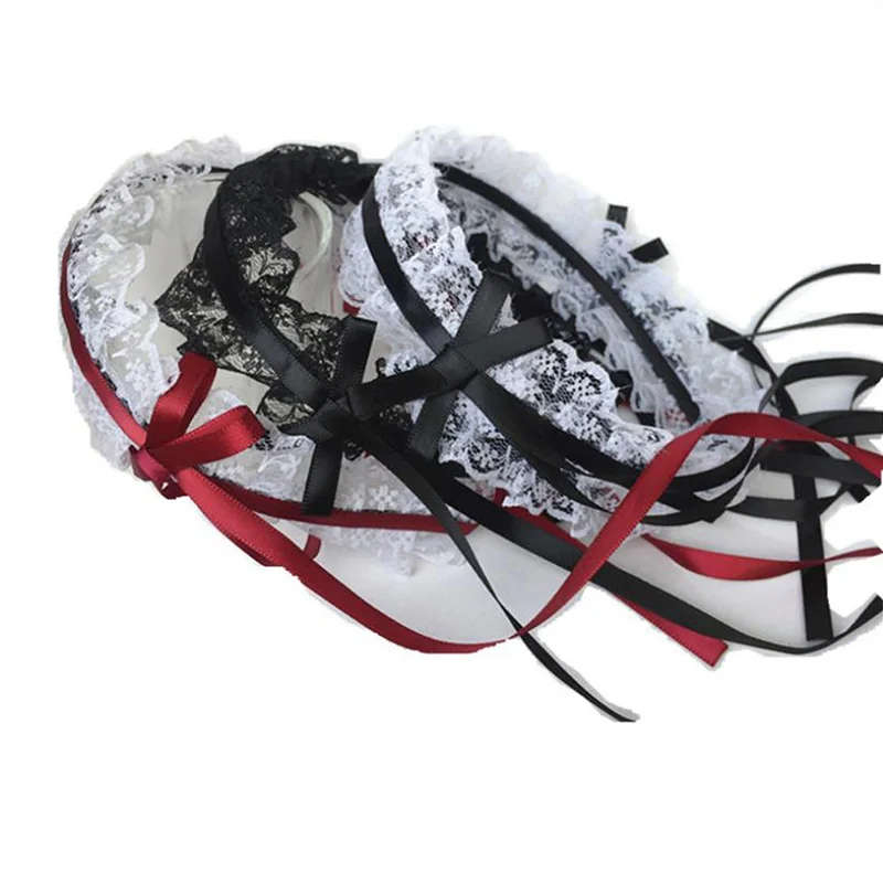 

Lace Bow Ribbon Women Hairbands Girl's Headbands Lady's Headwear Hair Accessories Headwrap