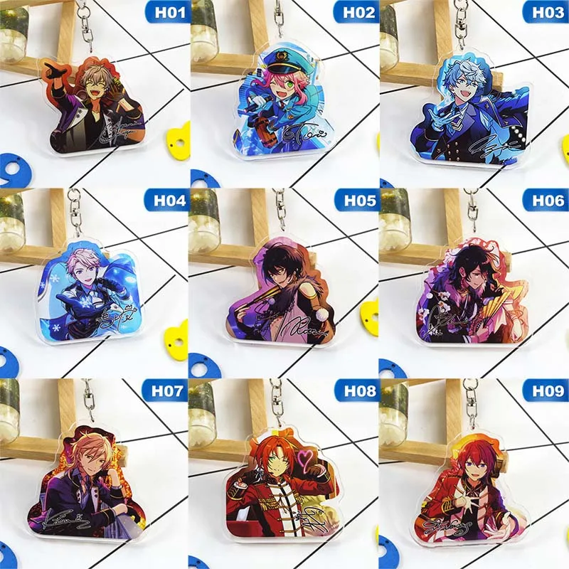 Брелок для ключей Ensemble Stars милый двусторонний брелок Valkyrie Mika Kagehira Syu Itsuki акриловый